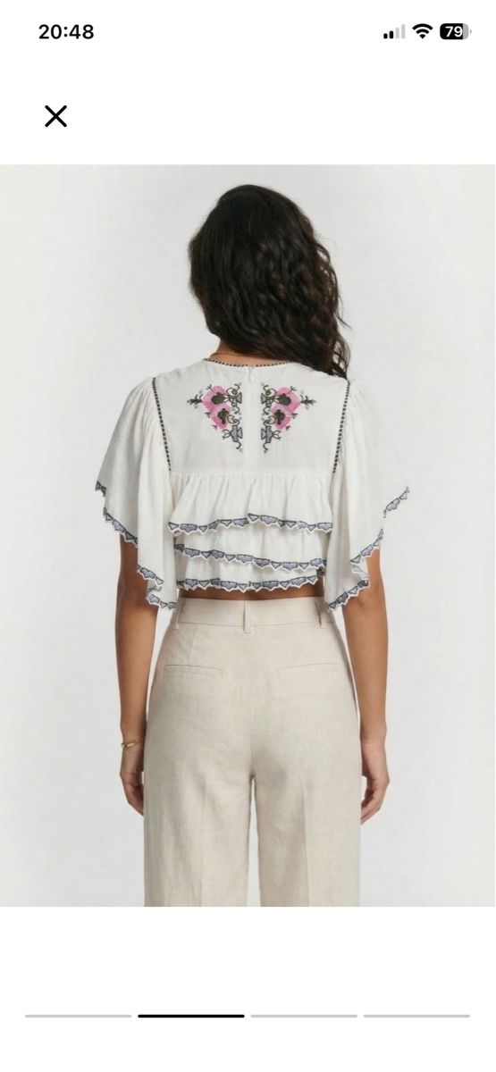 Isabel Marant Camicette: Isabel Marant Bluse weiss mit Stickungen neu – Nuovo e nell'imballaggio originale da Dittingen venduto da nje_9nlt 8