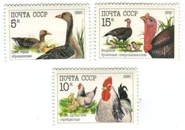 Briefmarken "Hausgeflügel". UdSSR.