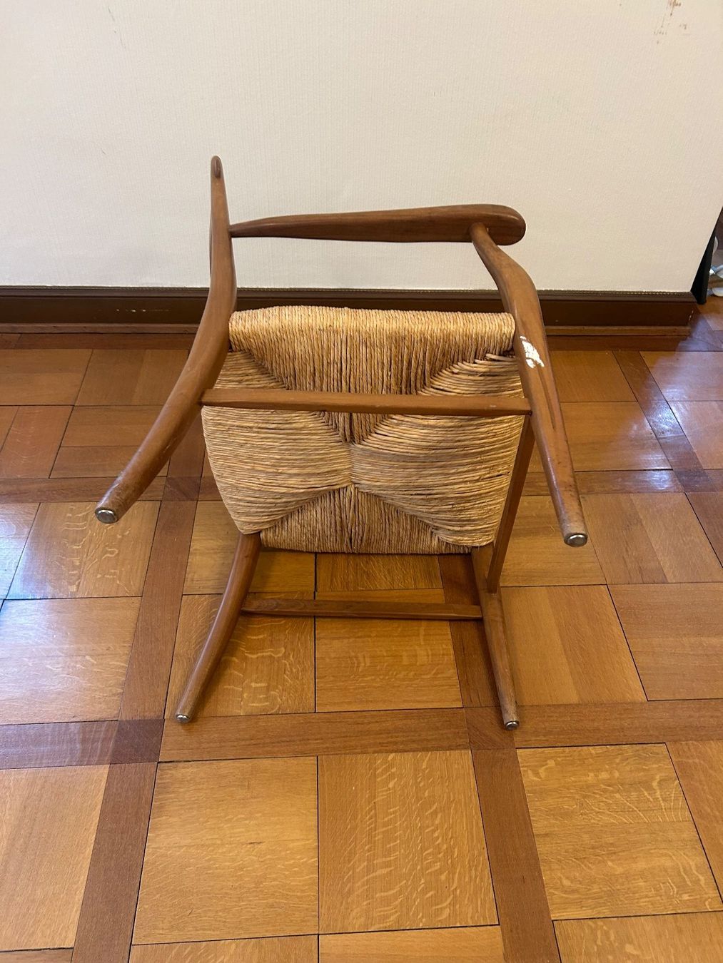Poltrone: Tessiner Armlehnsessel Holz Strohgeflecht – Usato da Zürich venduto da Levelart 4
