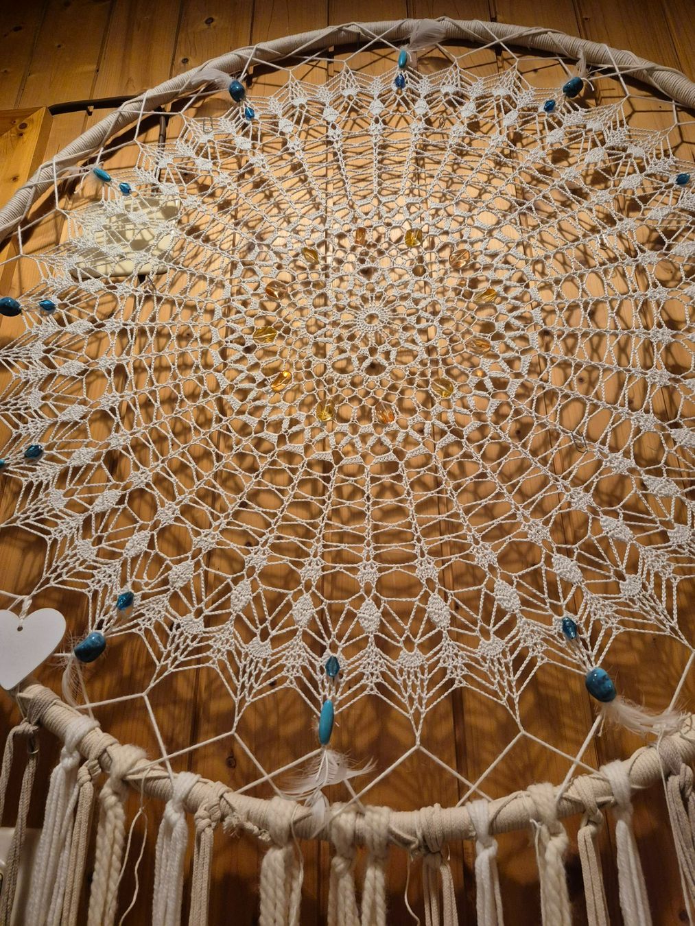 Alle Dekorationen: Wunderschöne Makramee Kunst 220 cm – Neu (gemäss Beschreibung) aus Schafhausen im Emmental von Herzrose 1