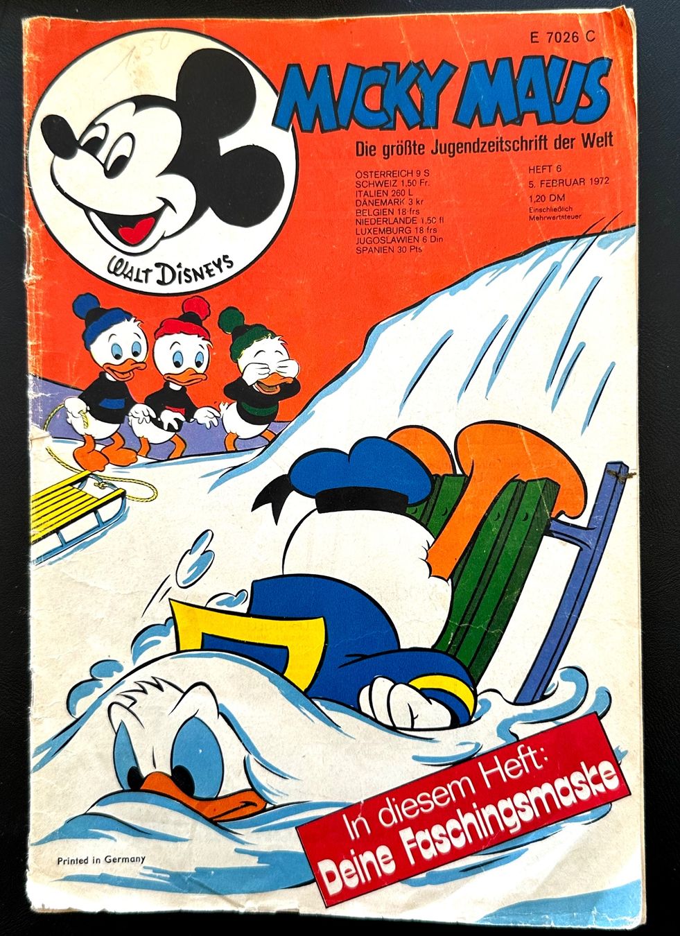 Fumetti: Mickey Maus Nr. 6 1972 – Usato da Seltisberg venduto da quadartswiss
