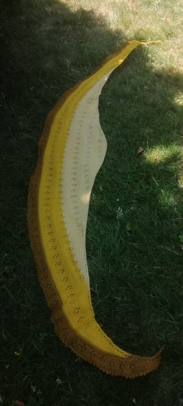 Foulard & Sciarpe: Schultertuch "Sweetcorn" mit Alpaca / Seide NEU – Nuovo (secondo la descrizione) da Langenthal venduto da Handstrick 6