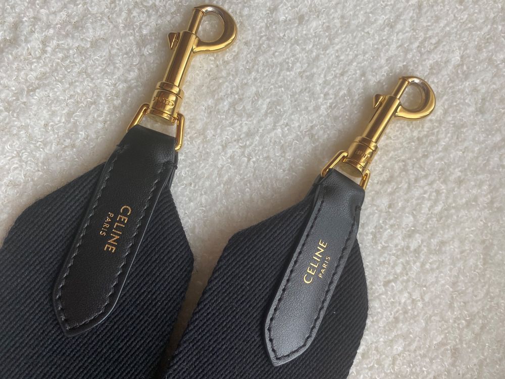 Amazon Schulterriemen Leder Beige Celine Tragegurt Schultergurt