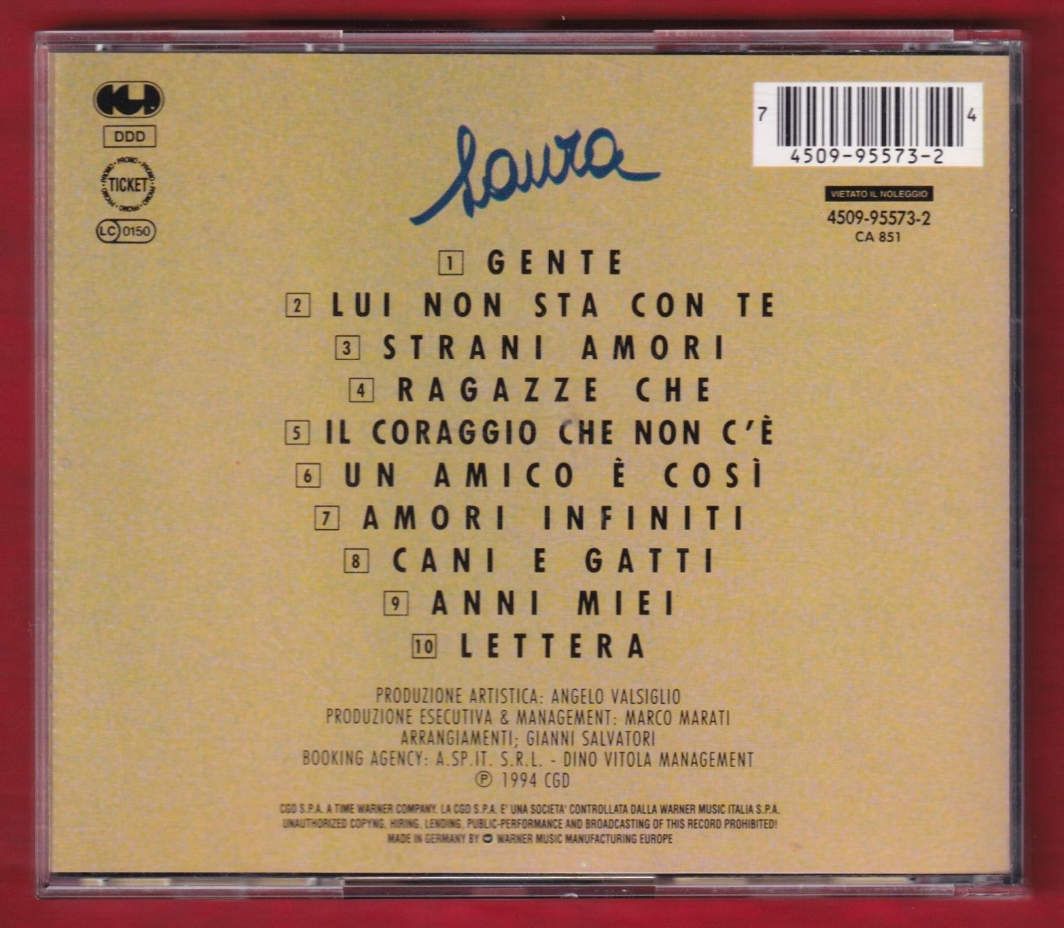CD: Laura Pausini - Laura (CD) – Usato da Zürich venduto da Pfluftl2000 1