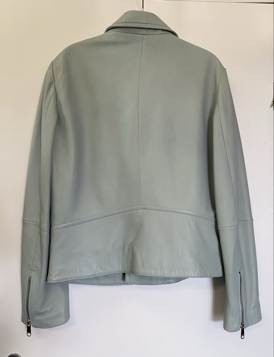 Max Mara Jacken: Max Mara Lederjacke mint blau 40 Neu – Neu und originalverpackt aus Büron von Coerner 8