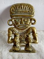 1 Antike Buchstütze Messing Figur Handarbeit 274 Gramm