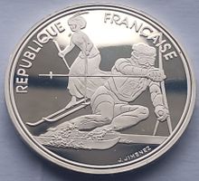 FRANKREICH - ALBERTVILLE 1990 - 100 FRANCS - 0.900 - PP