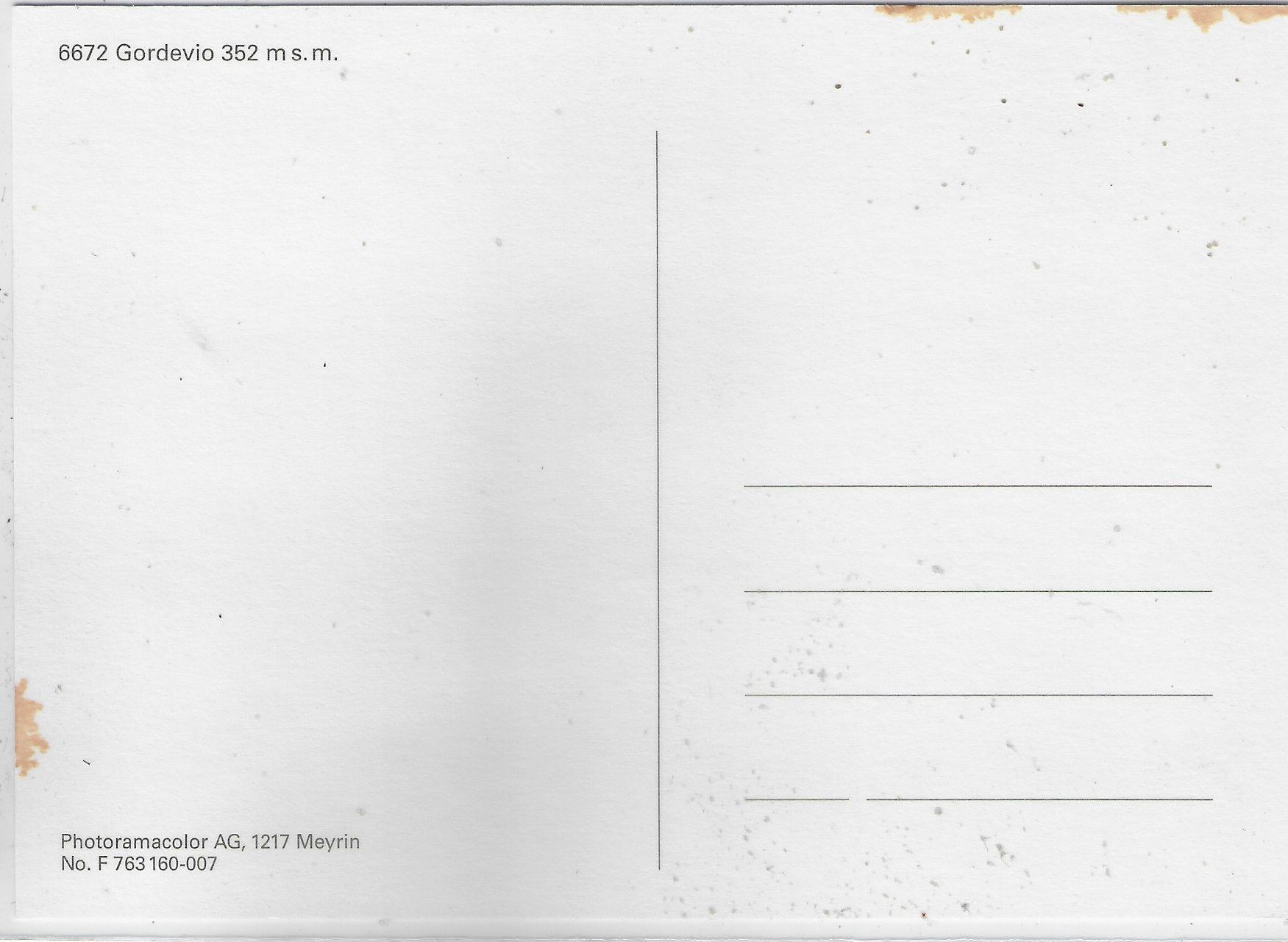 Cartoline postali: Flugaufnahme Gordevio – Usato da Ettingen venduto da Kartenplanet 1