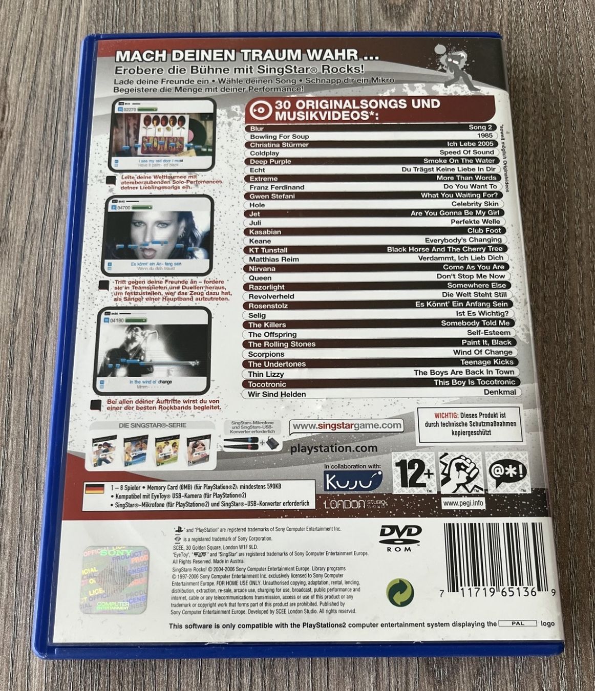 Sony Giochi: Singstar Rocks PS2 inkl. 2 Mikrophone – Usato da Malters venduto da starfighter01 1