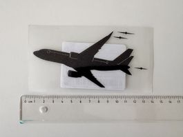 Flugzeug Vinyl - Aufkleber schwarz -  Flugzeugen