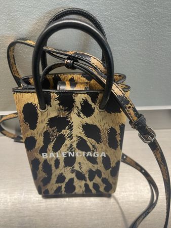 Balenciaga Leather Crossbody Phone Bag