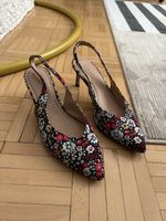 Scarpe donna slingback fantasia floreale numero 37