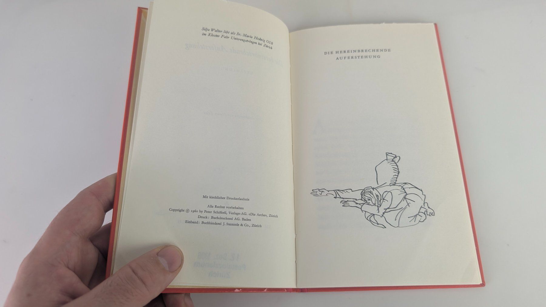 Libri: Die hereinbrechende Auferstehung, 1960 Silja Walter – Usato da Zürich venduto da 1.Simon 4