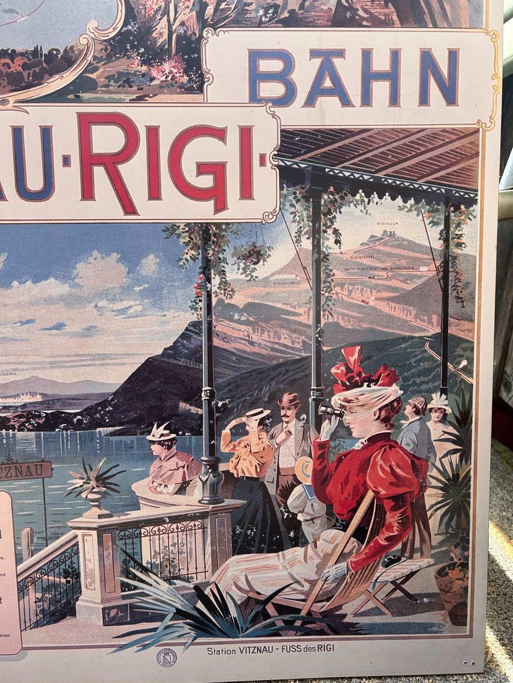 Foto & Immagini: Werbeplakat Vitznau- Rigi Bahn – Usato da Goldau venduto da Taburettli_Brocante 4