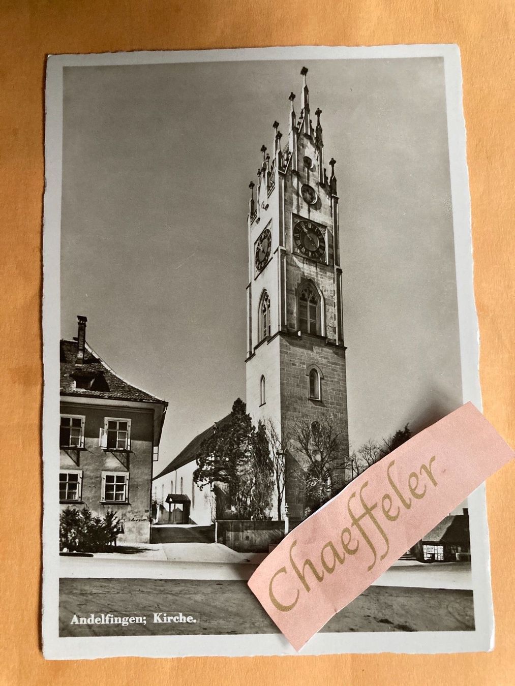 Ansichtskarten: 1942 Andelfingen; Kirche – Gebraucht aus Zürich von Chaeffeler