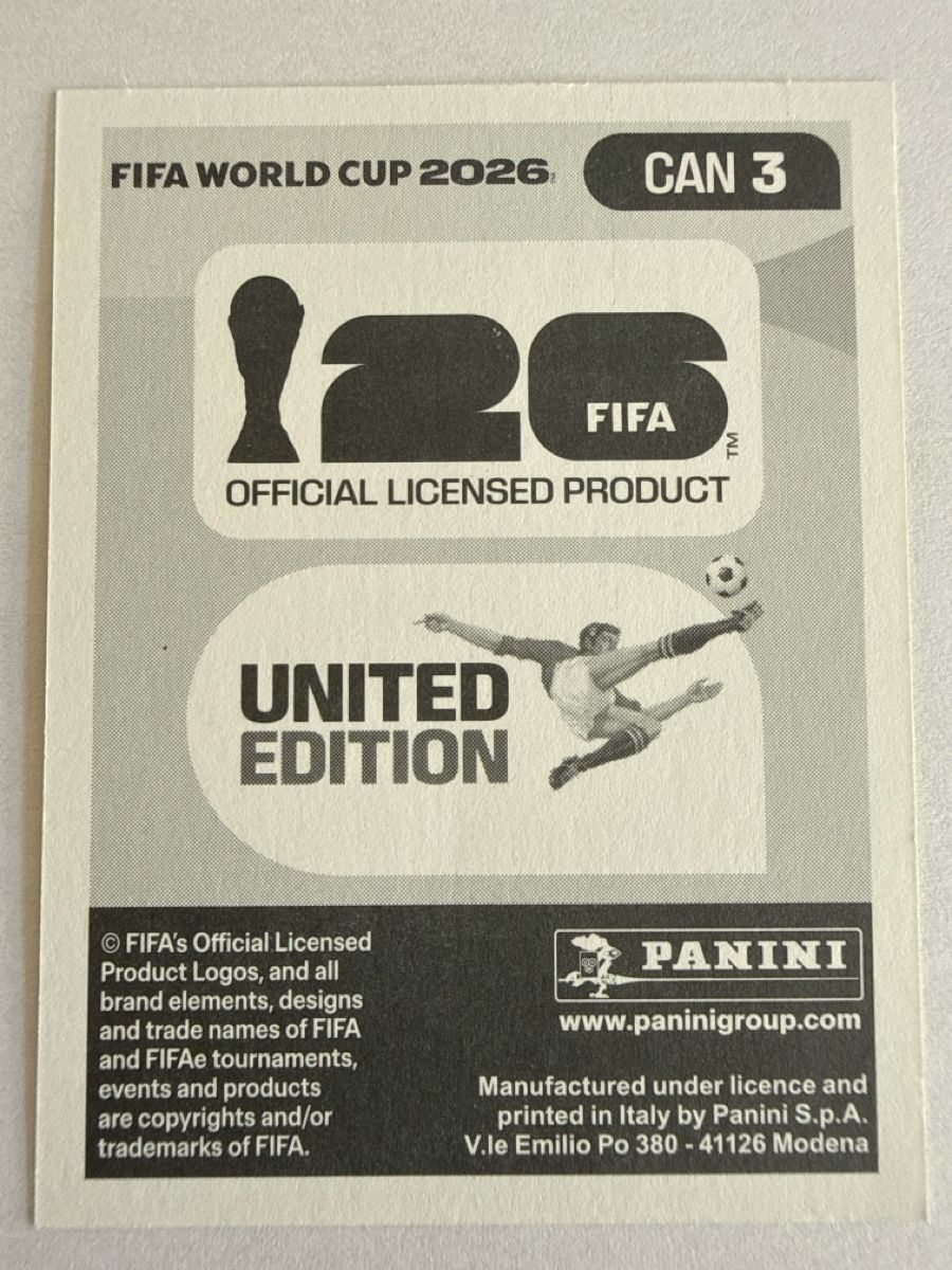 Panini Carte collezionabili: FIFA WORLD CUP 2026 CAN 3 – Nuovo (secondo la descrizione) da Stäfa venduto da eko_lkv8 1