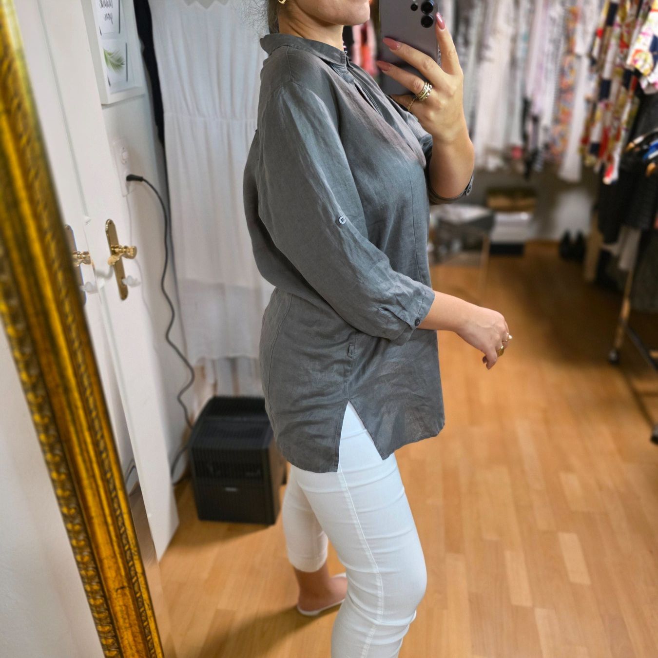 Maddison Blusen: Maddison Leinenhemd, Grau, Gr. M/L – Gebraucht aus Wald ZH von CapLux 2