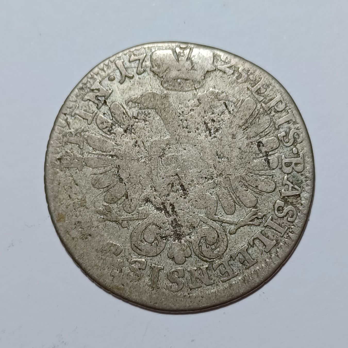 Alle Münzen: 20 Kreuzer 1725 Bistum Basel – Gebraucht aus Pfäffikon ZH von Schweizer_Muenzen 1