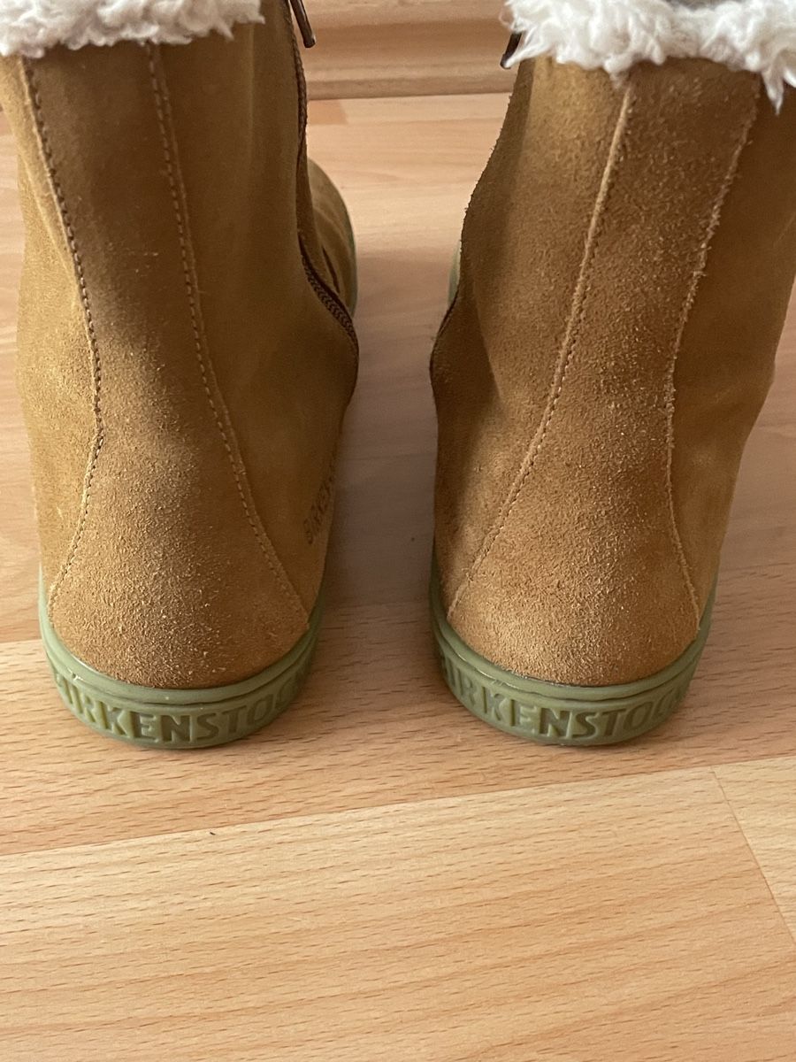 Birkenstock Scarpe da donna: Bottines Birkenstock daim fourrées beige taille 36 – Usato da Lyss venduto da ukiuki21 2
