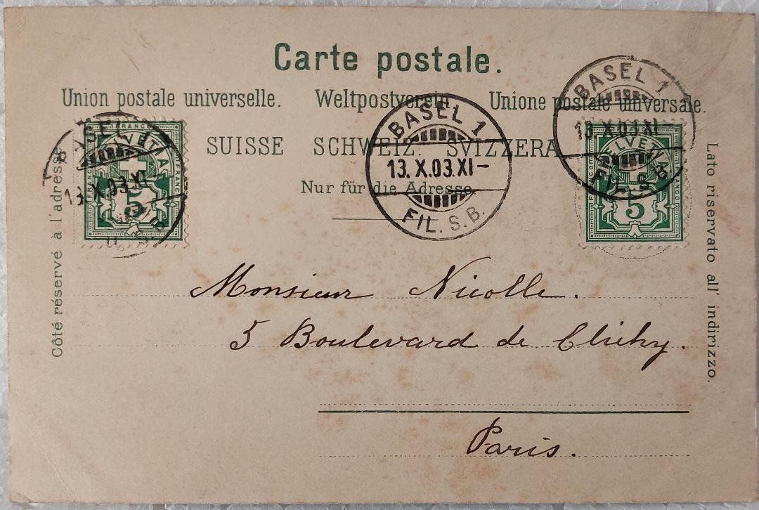 Cartoline postali: GOESCHENEN  -  1903 – Usato da Delémont venduto da Domdom1 1