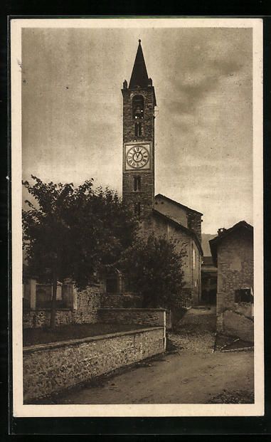Cartoline postali: AK Tesserete, Chiesa, 1925 – Usato da Berlin venduto da bartko-reher