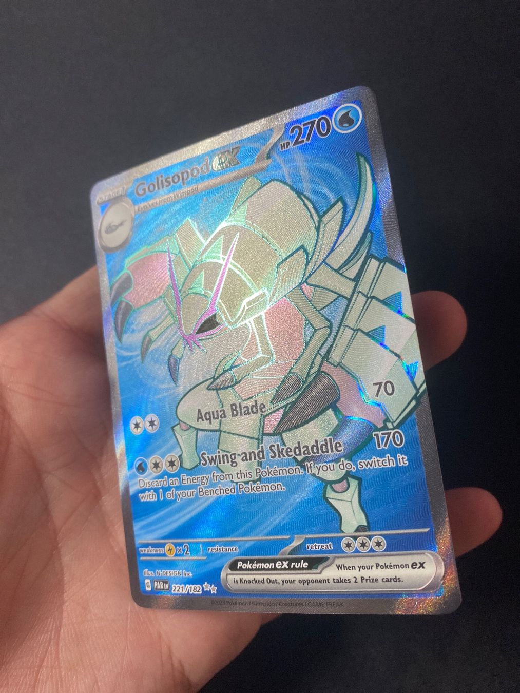 Pokémon Sammelbilder & Trading cards: Golisopod ex 221 - Tectass ex - Paradox Rift - EN – Neu (gemäss Beschreibung) aus Hausen AG von Shrade 1