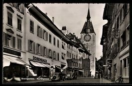 Bremgarten /AG, Marktgasse mit Geschäft