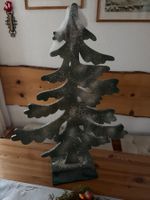 1 Tannenbaum,Holzdekoration mit Winter-Motiv, Handarbeit,