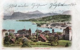 Luzern und die Alpen