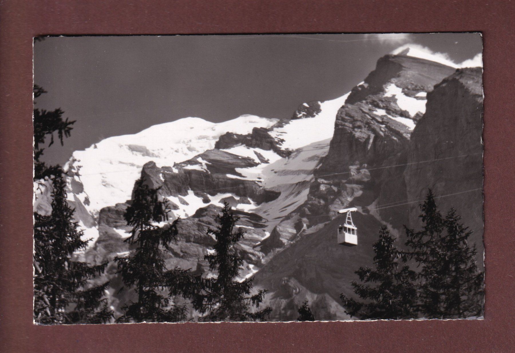 Ansichtskarten: Luftseilbahn KANDERSTEG-STOCK - 1954 – Gebraucht aus Pully von nicecards-shop