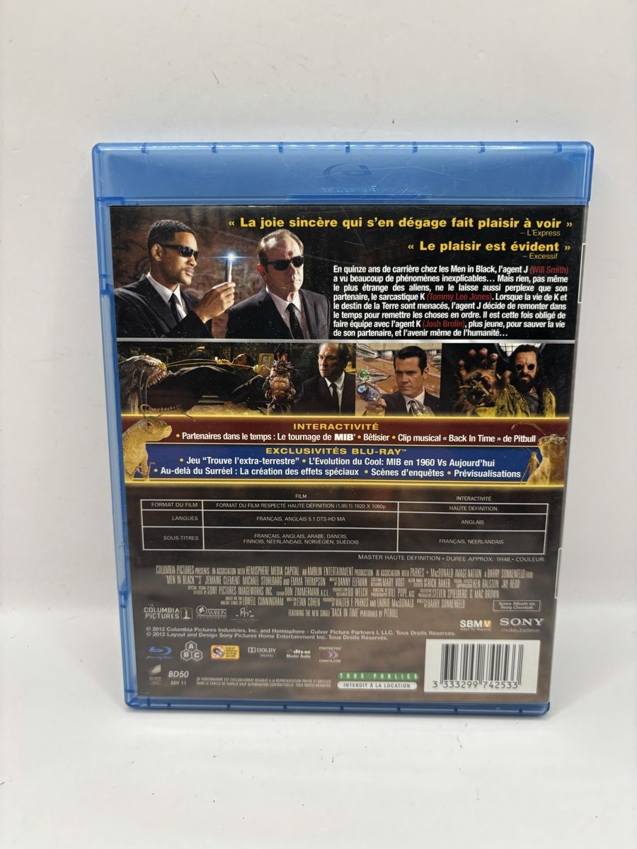 Tutti i DVDs: Blu-ray MIB 3 Men in Black 3 – Usato da Genève venduto da sho_67qj 1