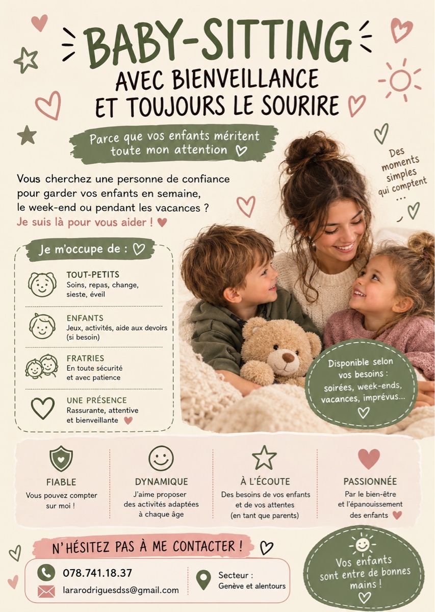 Autres articles bureau & commerces: Baby-sitting – Neuf avec emballage d'origine à Grand-Lancy par Lar_25q9