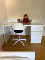 Schreibtisch mit Schubladen weiss guter Zustand