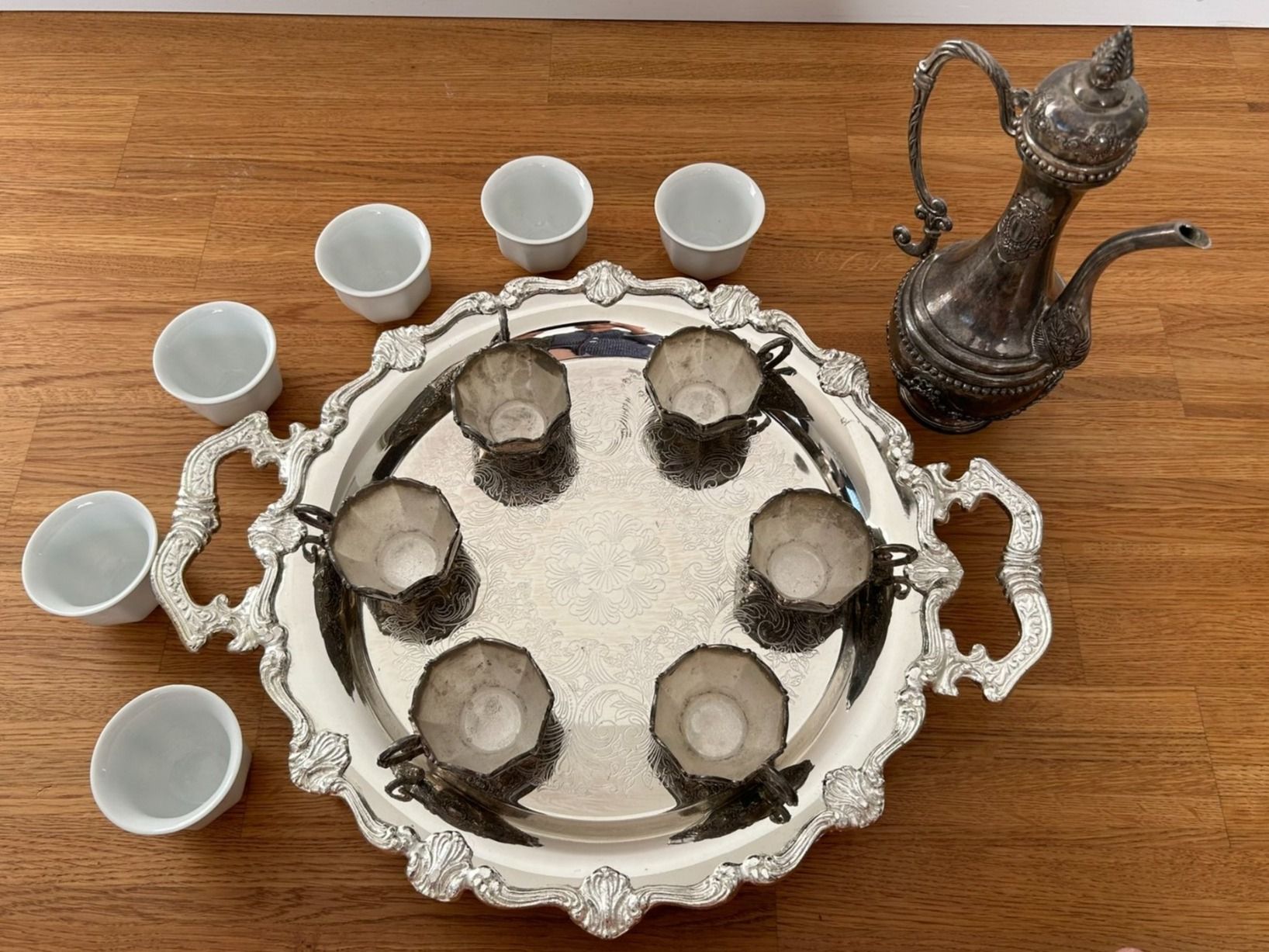 Set di piatti: Wunderschön - Versilbert Tee/Kaffee Set (14 teilig). – Usato da Küsnacht ZH venduto da filo_fila8700 3