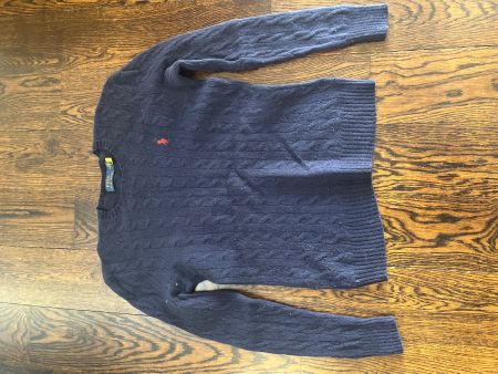 Pull Ralph Lauren marine, taille M, parfait pour l'hiver!