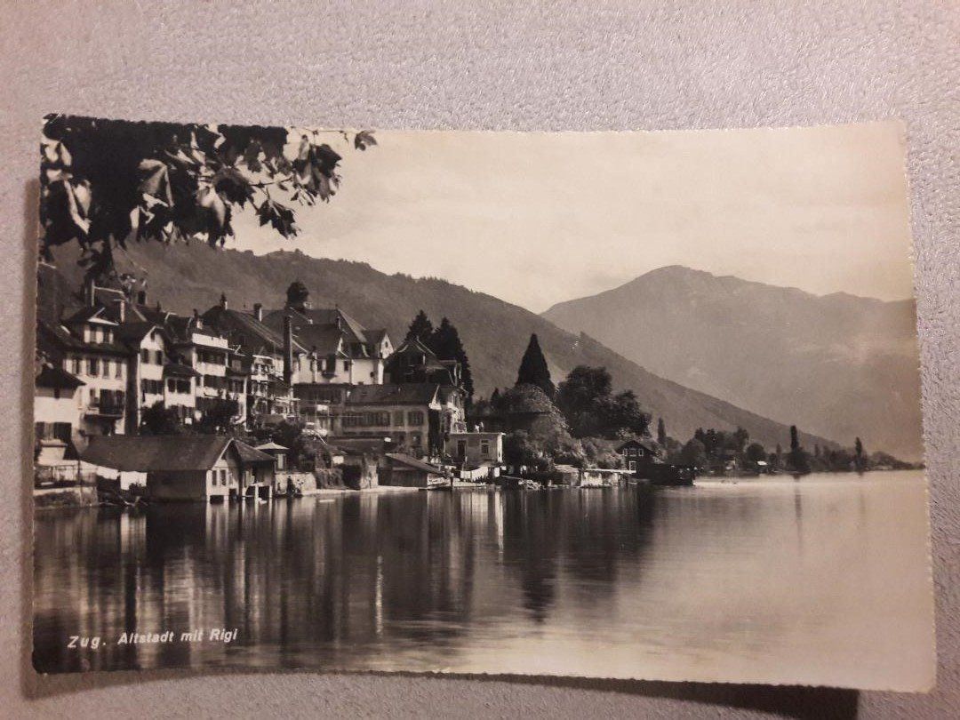 Cartoline postali: ZUG  -  Altstadt mit Rigi – Usato da Delémont venduto da Domdom1