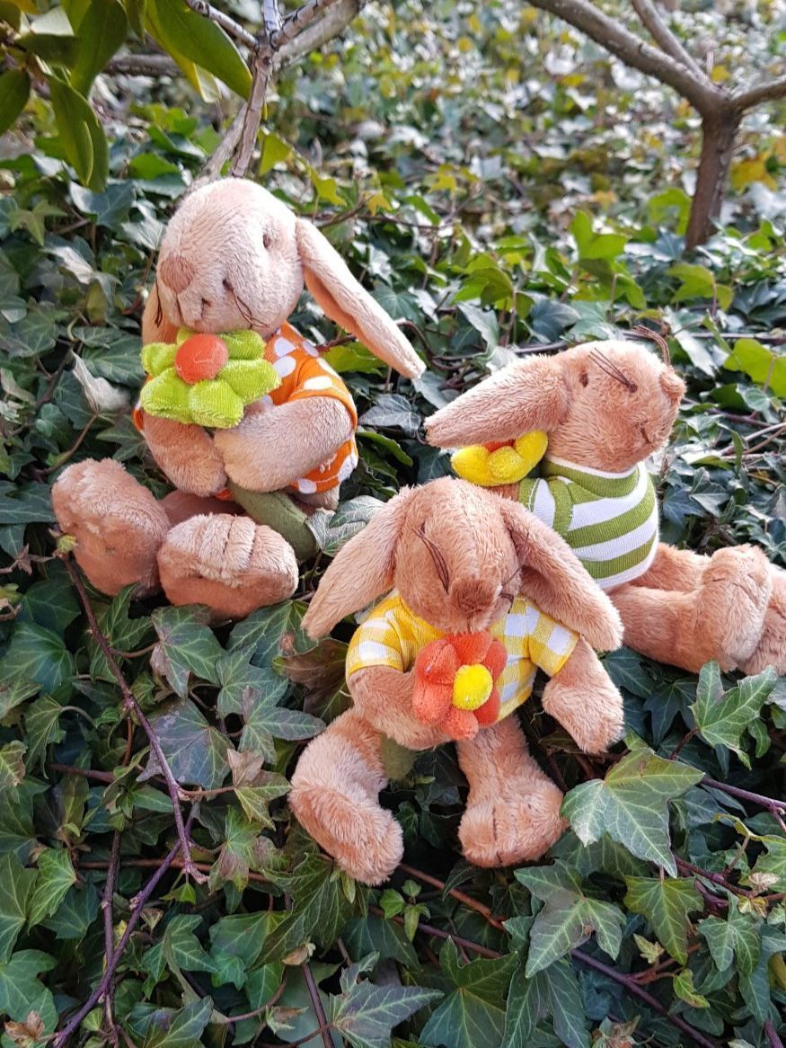 Tutte le decorazioni: FRÜHLINGS - DEKO - 3 Plüschhasen – Usato da Nottwil venduto da echtMOMO