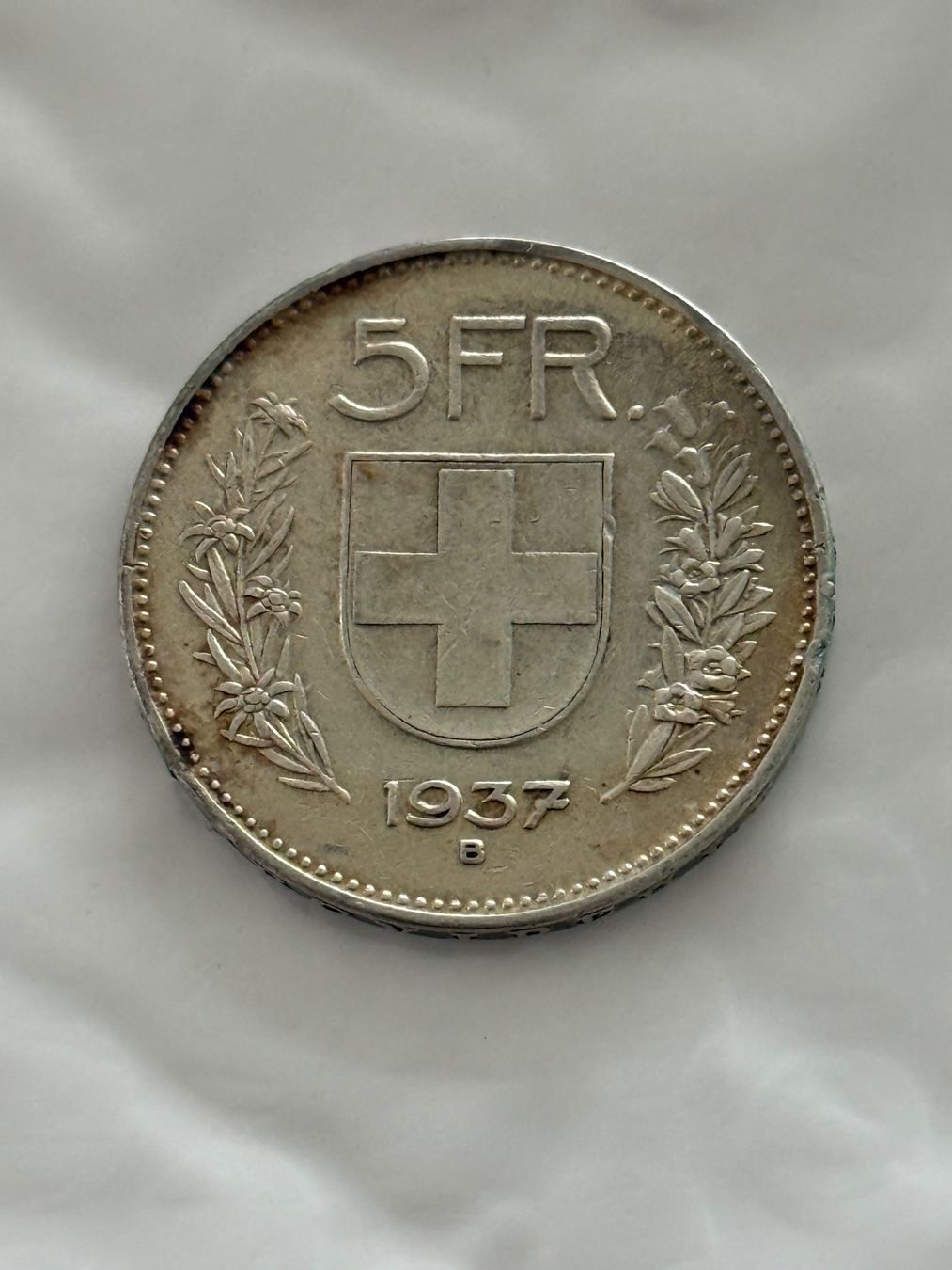 Tutti le monete: 5 Franken 1937  Silber, Rar – Usato da Wallisellen venduto da SWISS_SILVER1 1