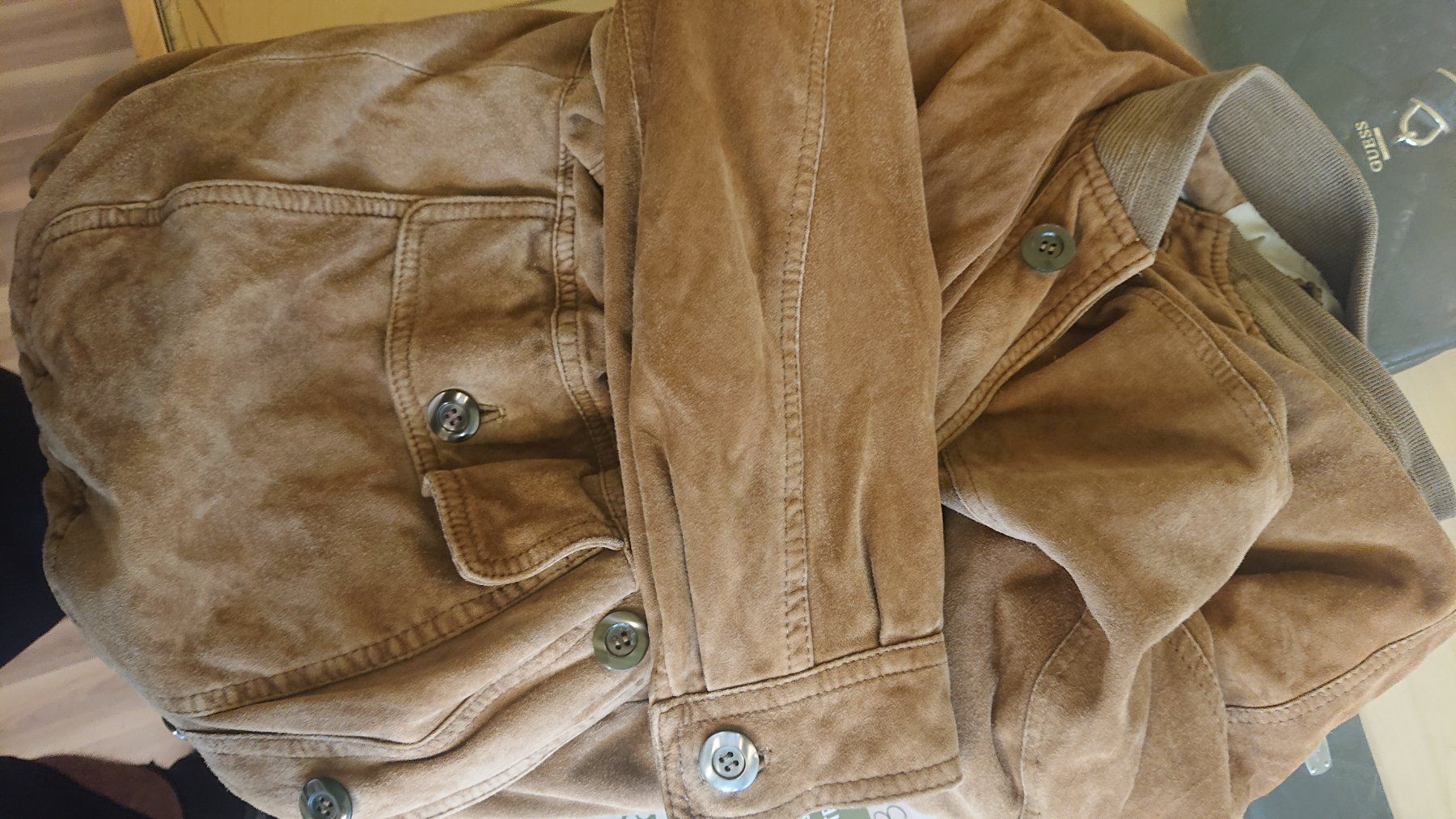 Giacche: Leichte Echtlederjacke Vintage Look braun – Usato da Grenchen venduto da Zombiepolizist 5
