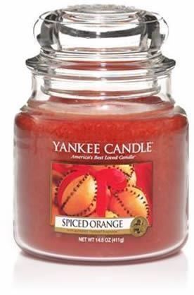 Yankee Candle Candele: Yankee Candle Spiced Orange medium Jar – Nuovo e nell'imballaggio originale da Langwiesen venduto da rtWebshop