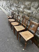 5 antike Stühle (ca. 100-jährig) Holz, Restaurationsprojekt