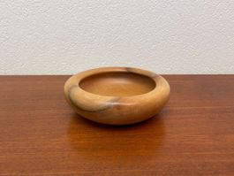 Schöne kleine Nussbaum Schale gedrechselt vintage Holzschale