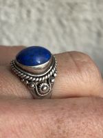 Vintage Silber Ring mit Lapislazuli Stein (Gr.53)