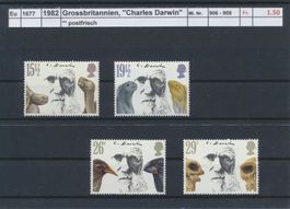 1982 Grossbritannien, "Charles Darwin", ** postfrisch