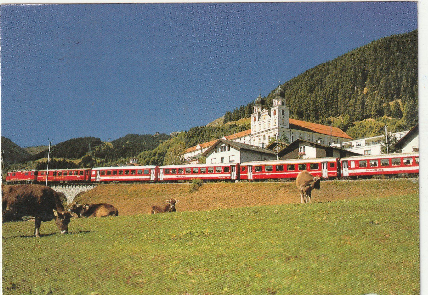 Cartoline postali: Glacier Express bei Disentis – Usato da Lumbrein venduto da made02