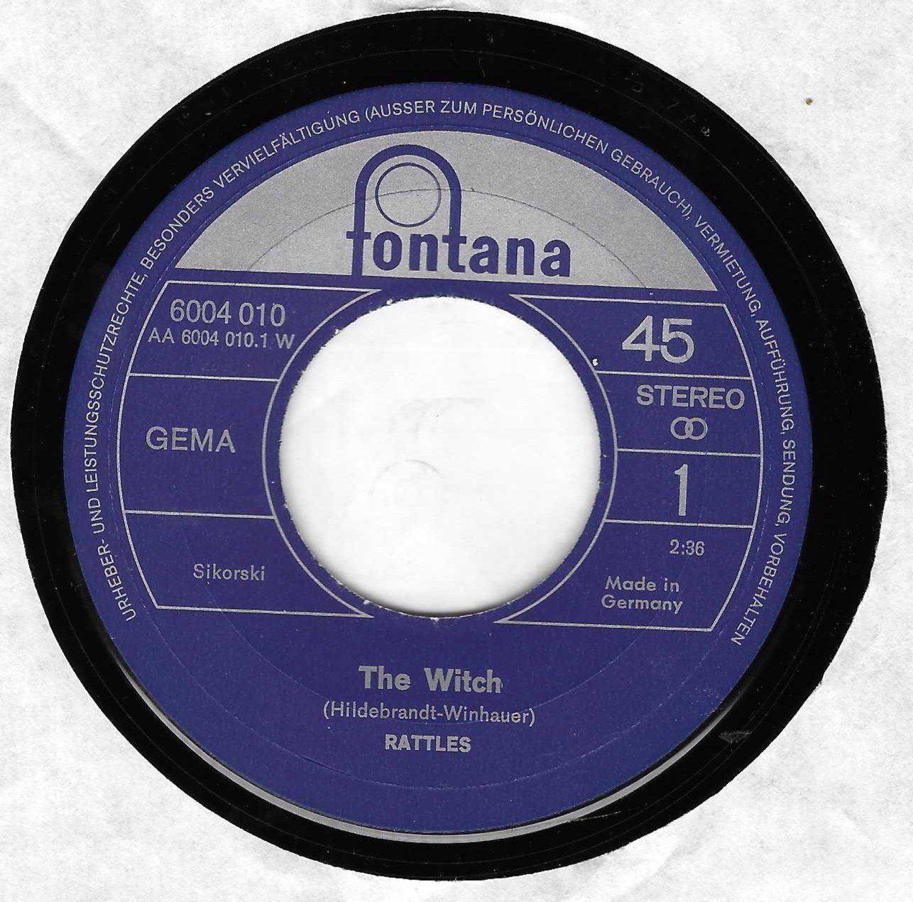 Dischi in vinile: THE RATTLES  -  THE WITCH  +  GET AWAY – Usato da Bex venduto da Giorgiob 2