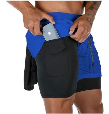 NEUE Sport-Short & Untershort blau-schwarz Gr. 158 - 223456