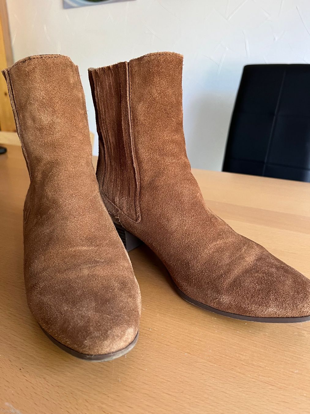 Damenschuhe: Wildlederstiefel, hellbrauch - Grösse 40 – Gebraucht aus Buchs ZH von salsasweetie 3