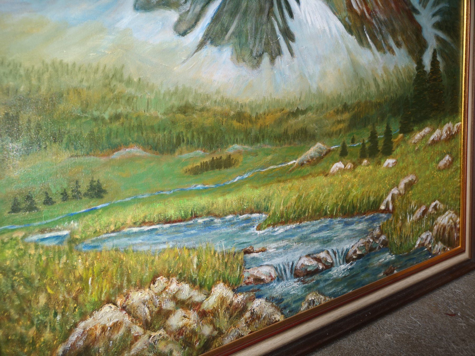 Dipinti: Leinwand Gemälde 110x90 cm, handgemalt – Usato da Oftringen venduto da WufffWuff 2