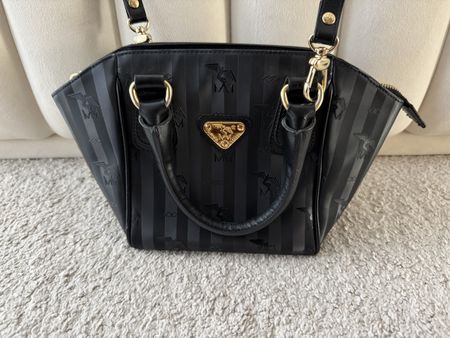 Handtasche Maison Mollerus schwarz mit Schulterriemen